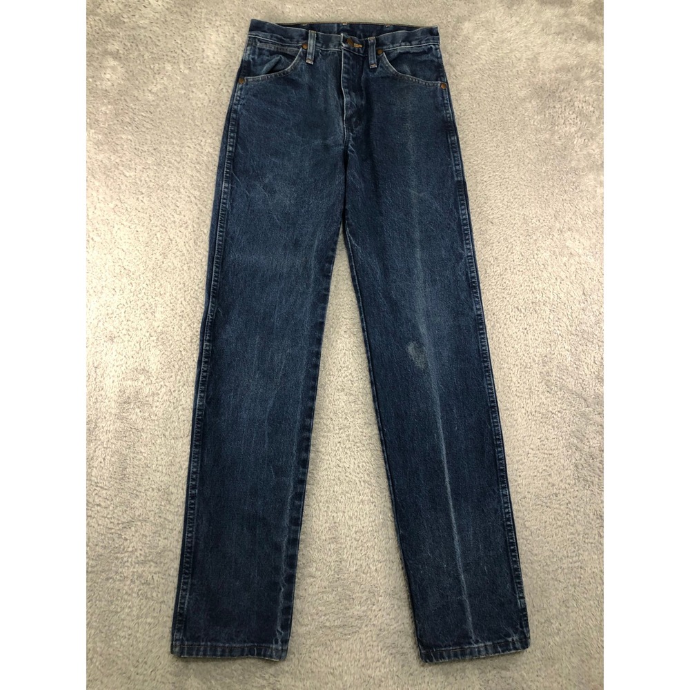 Wrangler Jeans Men 27x34 (Tag 28x34) Blue Cowboy Cut Original Fit 13MWZ